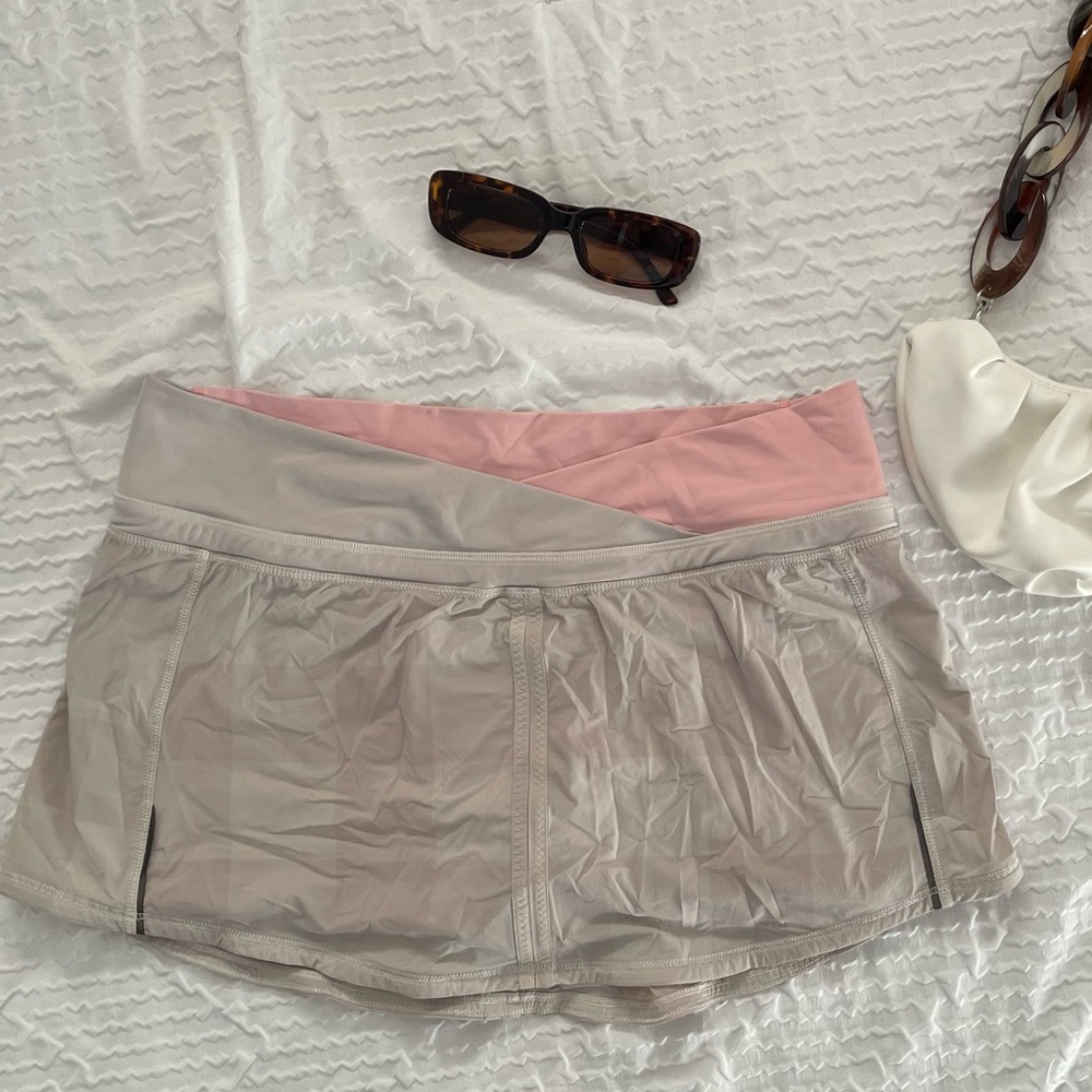 ★ Lululemon Pace Golf Tennis Skirt Skort in Pink Plaid